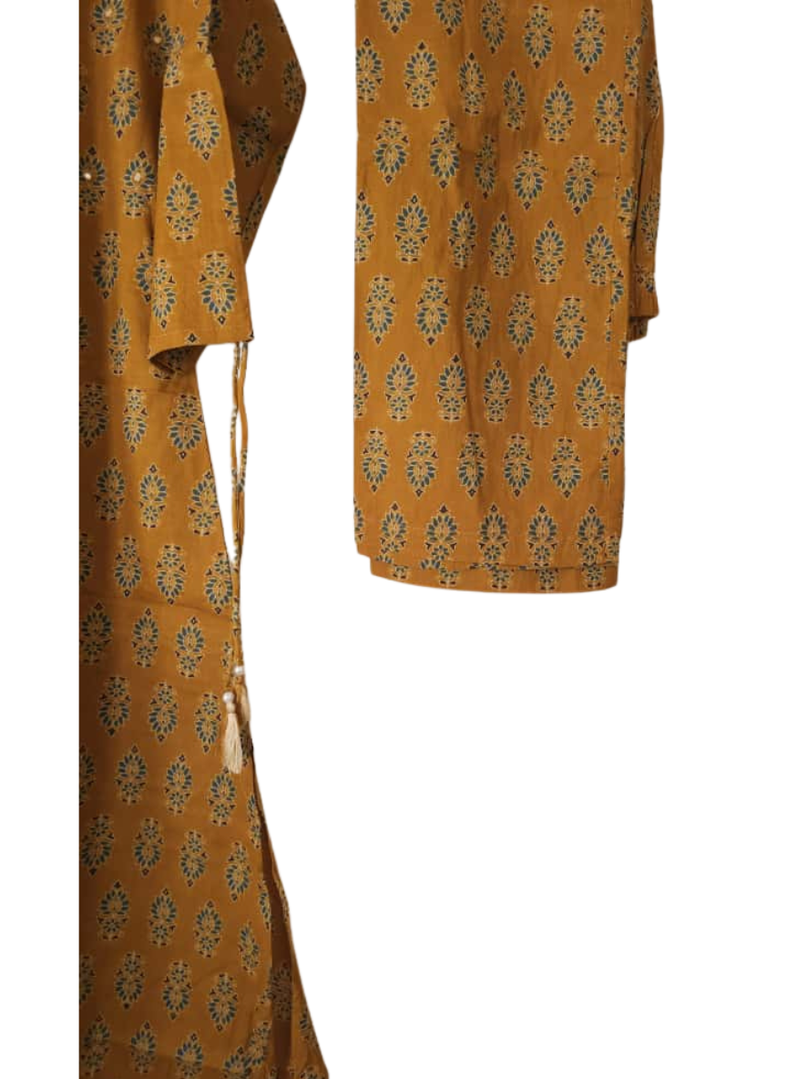 Ajrakh Co-Ords - Ochre Gold