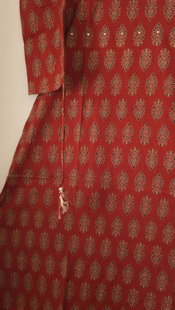 Ajrakh Co-Ords - Saffron