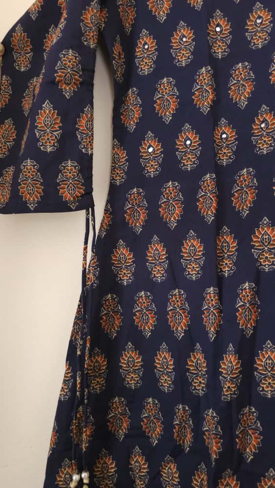 Ajrakh Co-Ords- Sapphire