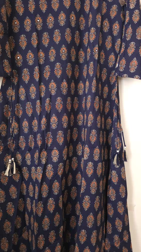 Ajrakh Co-Ords- Sapphire